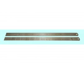 Металлическая линейка TLX 2000x38x1.2 мм с двухсторонней шкалой 66613 