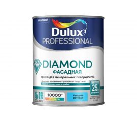 Фасадная краска DULUX гладкая для минеральных и деревянных поверхностей, база BW 1л 5255345 