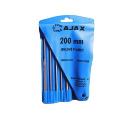Набор из 6-ти надфилей с ручкой (L=200мм, зернистость 2) AJAX 286213932026 