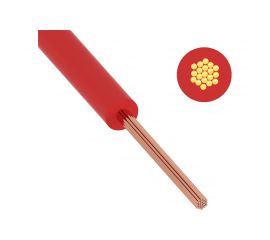 Провод ПуГВ, ПВ-3 ККЗ 0,5 кв.мм 1000 м красный ГОСТ 01-8615-4 