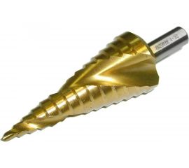 Сверло ступенчатое спиральное по металлу (4-30 мм; 14 ступеней; TiN) SKRAB 30186 