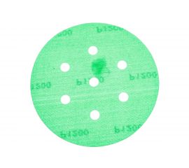 Круг шлифовальный на липучке - зелёный 125 мм, 5 шт, P1200 FASTER TOOLS 8551 