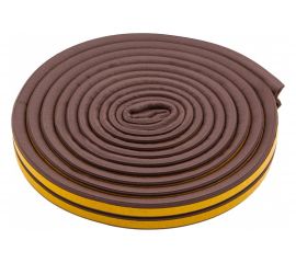 Резиновый уплотнитель СИБРТЕХ (6 м; профиль D; коричневый) 88916 