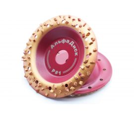 Диск обдирочно-шлифовальный по дереву и другим материалам закруглённый Round № 1 HARD 125х22.2 мм Альфадиск 7055 