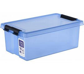 Контейнер с крышкой и клипсами Rox Box 10, серия HOME, прозрачно-голубой H10-00.06 