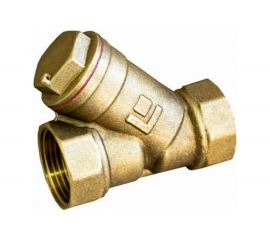 Сетчатый латунный фильтр STI Y-образный Ду50 Ру16 муфтовый, уплотнение паронит 28072144196 