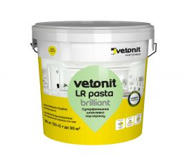 Суперфинишная шпаклевка Vetonit LR Pasta Brilliant (под окраску и обои; 18 кг) 1024527 