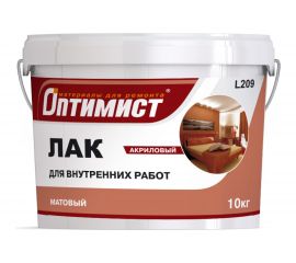 Акриловый лак Оптимист (матовый; 10 кг) OPL003 
