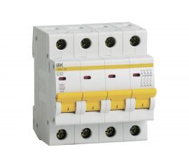 Автоматический модульный выключатель IEK 4п C 32А ВА 47-29 4.5кА ИЭК MVA20-4-032-C 