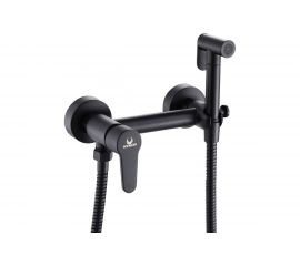 Смеситель для биде с гигиеническим душем MYNAH матовый черный, латунь M6127I 