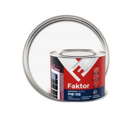 Эмаль ЯРОСЛАВСКИЕ КРАСКИ FAKTOR ПФ-115 (белая; банка 1,9 кг) 214710 
