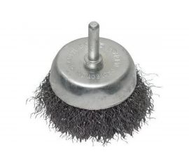 Щетка чашечная 75 мм, 1/4"", витая проволока для дрели INTERTOOL BT-9075 