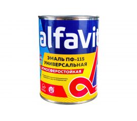 Универсальная эмаль Krafor Альфа ПФ-115 коричневая 0.9 кг 6 206163 