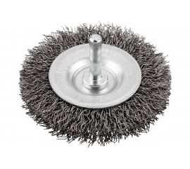 Щетка плоская для дрели жесткая 100 мм, 0.3 мм kwb 607933 