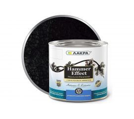 Эмаль с молотковым эффектом Лакра черная, 2.5 кг Лк-00004938 
