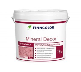 Структурная декоративная штукатурка Mineral Decor Короед (2 мм; 16 кг) FINNCOLOR 52792 