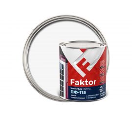 Эмаль ЯРОСЛАВСКИЕ КРАСКИ FAKTOR ПФ-115 (белая; банка 0.8 кг) 214709 