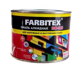 Алкидная эмаль FARBITEX ПФ-115 (синий; 0.4 кг) 4300009080 