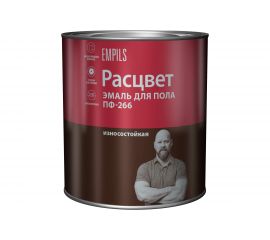 Эмаль для пола Расцвет красно-коричневая, 1.9 кг 10623 