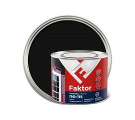 Эмаль ЯРОСЛАВСКИЕ КРАСКИ FAKTOR ПФ-115 (черная; банка 1,9 кг) 214730 