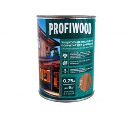 Защитно-декоративное покрытие для древесины PROFIWOOD (орех; 0.75 л; 0.7 кг) 72622 