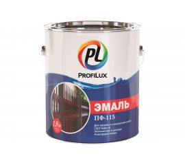 Эмаль Profilux ПФ-115 белая глянцевая 9010, 1.9 кг Н0000001916 