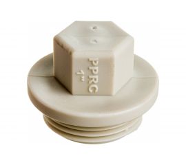 Заглушка пробка RTP PN25 с резьбой 1, серая 10914 