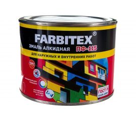 Алкидная эмаль FARBITEX ПФ-115 (красный; 0.4 кг) 4300009082 