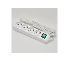 Удлинитель Lezard LETITIA с заземлением 4 входа 3 метра с выключателем 721-0403-402 