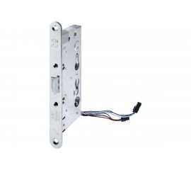 Корпус огнестойкого соленоидного замка DOORLOCK DL 1901EM/65mm/NC/R правый, антипаник, нормально закрытый, 12V-24V AC/DC, PZ72, ZN front 24x235 75409 