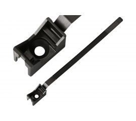 Ремешок-опора для труб и кабеля ЕВРОПАРТНЕР PRNT 32-60 черный, с шурупом и дюбелем, 25 шт. 2002 F 