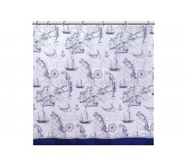 Штора для ванной Аквалиния Морская 029-01 