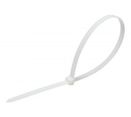 Универсальный пластиковый хомут ЭВРИКА белый 3.0x120мм 100шт ER-03120 