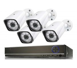 Готовый к установке комплект видеонаблюдения IVUE AHD Дача 4+4 4K, шт, IVUE-4K AHC-B4 
