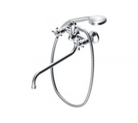 Двухзахватный смеситель для ванны и душа Dorff Vintage с изливом и душевым набором D6095000 