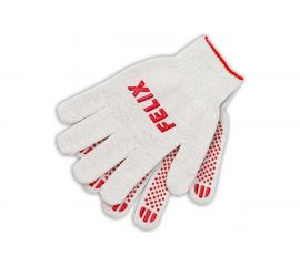 Перчатки FELIX ПВХ покрытием, белые 411040150 