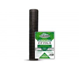 Кладочная композитная базальтовая сетка GAVIAL ячейка 25х25 мм, рулон 0.25х50 м, 50/50 кН/м 00000722 