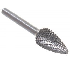 Борфреза твердосплавная гиперболическая с точечным торцом с двойной насечкой (14х25 мм; хвостовик 6 мм) ПНЕВМО-ТРЕЙД G1425-M06 