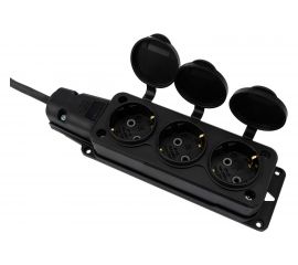 Силовой удлинитель REXANT КГ 3х1.5, 30 м, 3 розетки, морозостойкий, с/з, 16 А IP44 Россия 11-7076 