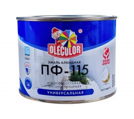 Эмаль OLECOLOR ПФ-115 оранжевый, 0.5 кг 4300005240 