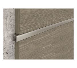 Профиль для плитки ЛУКА из нержавеющей стали бордюр-вставка 10х10 мм, 2.7 м, полированный УТ000042992 