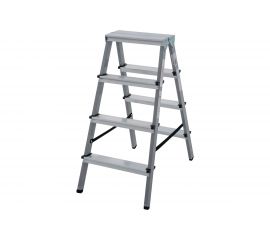 Двухсторонняя стремянка Новая Высота сталь/алюминий, 2х4 ступени 1140204 