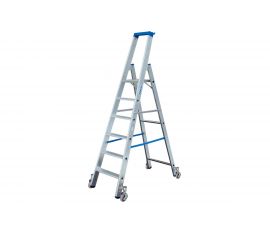 Свободностоящая стремянка с роликами Krause STABILO 7 ступенек 124647 