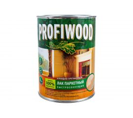 Алкидно-уретановый паркетный лак PROFIWOOD (быстросохнущий; матовый; 0.8 л; 0.7 кг) 6313 