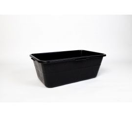 Прямоугольный строительный таз ПАВЛОВСКАЯ Заря 60 литров, черный 900205 