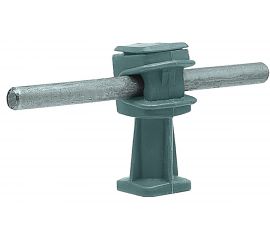 Держатель круглого проводника EZETEK 6-8мм серый, высота 36мм, пластик 91004 