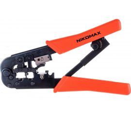Обжимной инструмент, 2 гнезда, с храповиком NIKOMAX NMC-568R 