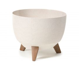 Кашпо на ножках LAMELA Sp.z o. ROMA ECO 919 24х19 см, белое 064367 