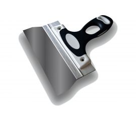 Шпатель DECOR 160 мм, ширина 45 мм, толщина 0,4 мм, двухкомпонентная ручка, нерж. сталь, фасадный 