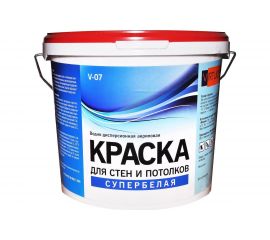 Краска для стен и потолков VIRTUOSO V-07 А (супербелая; 1.4 кг; морозостойкая) 11598249 